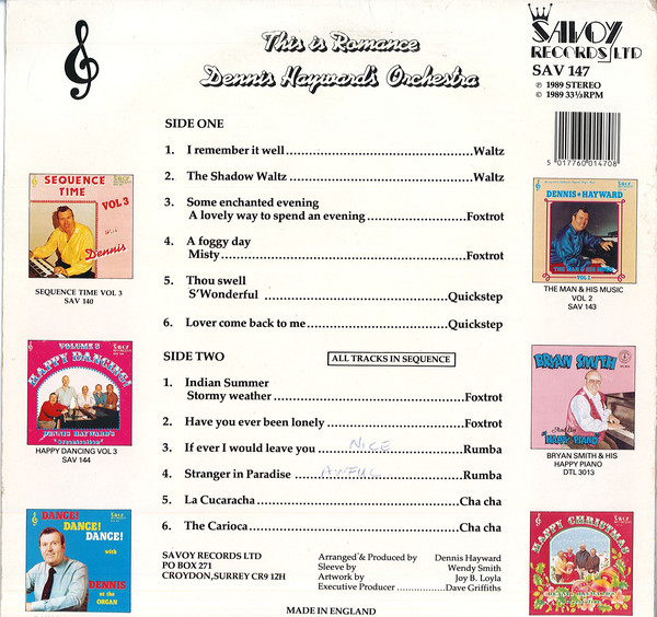 Dennis Hayward Orchestra - This Is Romance (LP) 11752