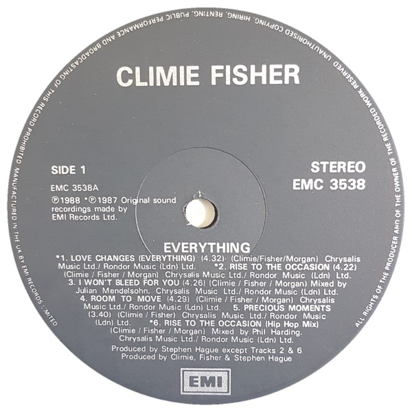 Climie Fisher - Everything (LP, Album) 7411