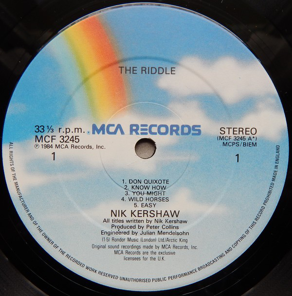 Nik Kershaw - The Riddle (LP, Album) 12336