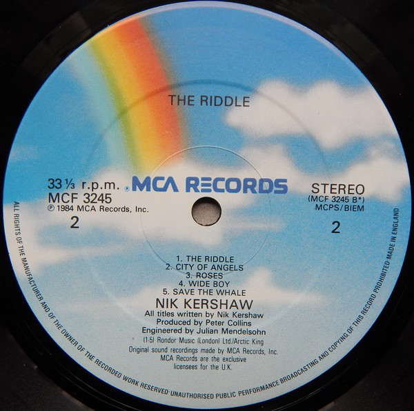 Nik Kershaw - The Riddle (LP, Album) 12345