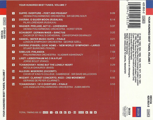 Various - Your Hundred Best Tunes, Volume 7 (CD, Comp, RE) 13964