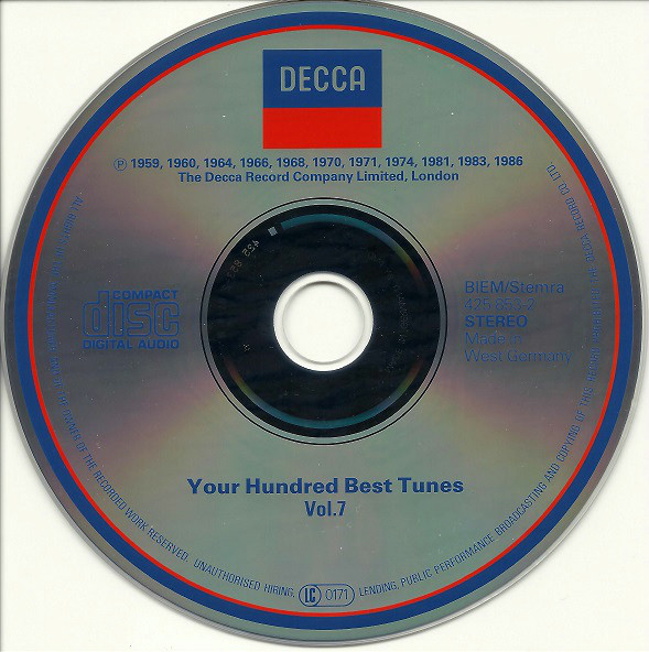 Various - Your Hundred Best Tunes, Volume 7 (CD, Comp, RE) 13965