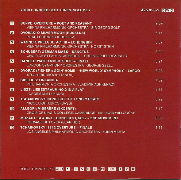 Various - Your Hundred Best Tunes, Volume 7 (CD, Comp, RE) 13967
