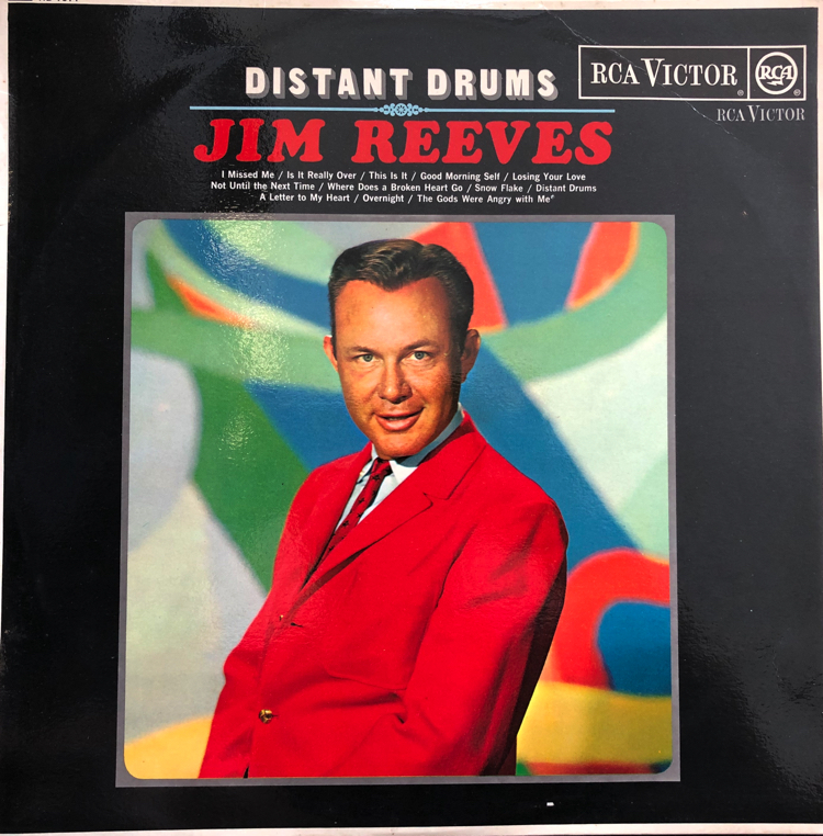 Distant Drums Jim Reeves LP Vinyl Record Album Front Cover