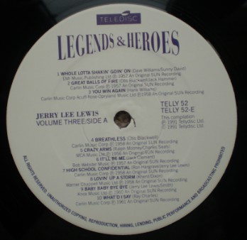 Various - Legends and Heroes (The Greatest Hits Of The Legendary Super Stars) (3xLP, Comp, Gat) 17712