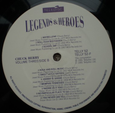 Various - Legends and Heroes (The Greatest Hits Of The Legendary Super Stars) (3xLP, Comp, Gat) 17713
