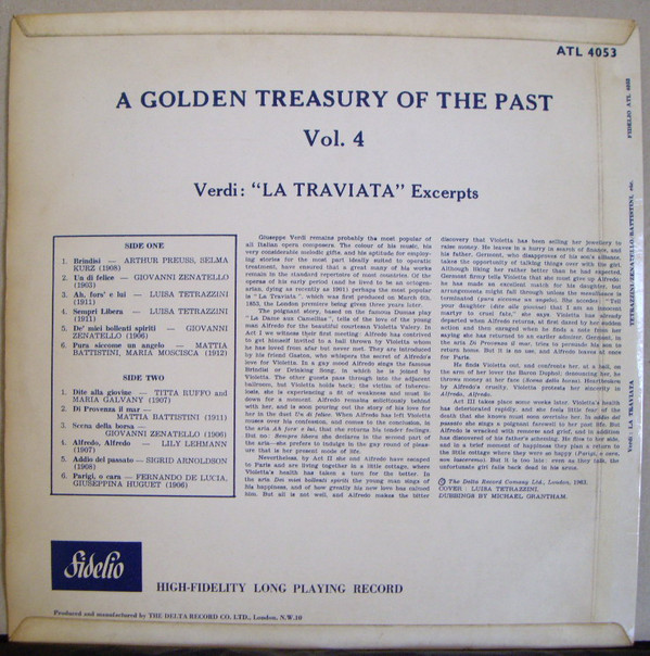 Various - La Traviata (LP, Comp, Mono, RM) 16380