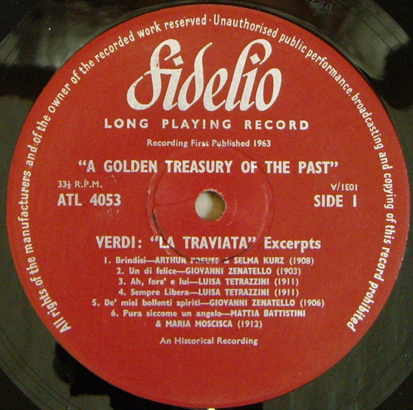 Various - La Traviata (LP, Comp, Mono, RM) 16381