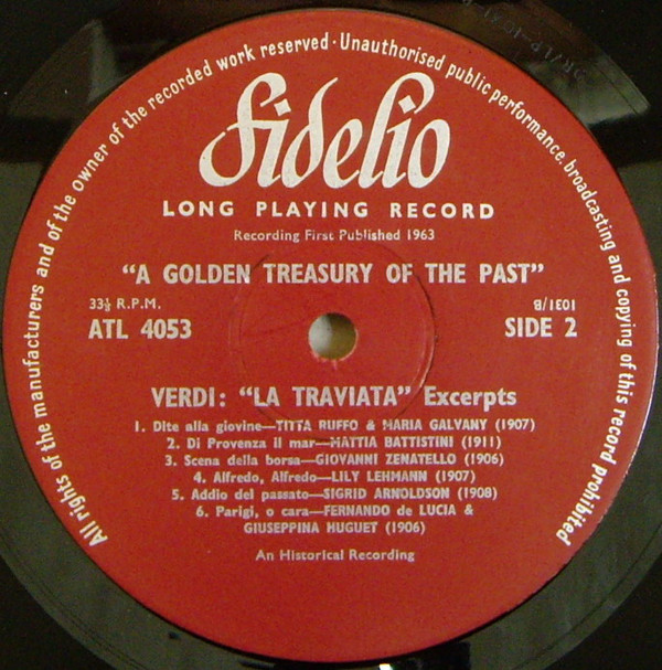 Various - La Traviata (LP, Comp, Mono, RM) 16382