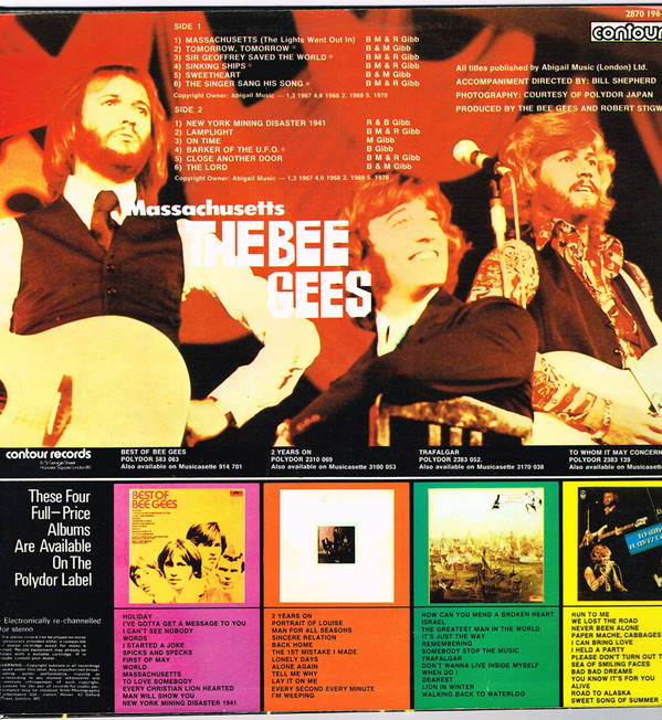 The Bee Gees* - Massachusetts (LP, Comp) 18069