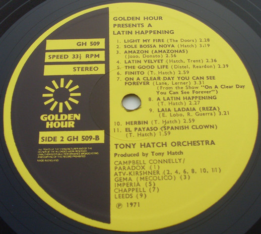The Tony Hatch Orchestra* - A Latin Happening (LP, RE) 16167