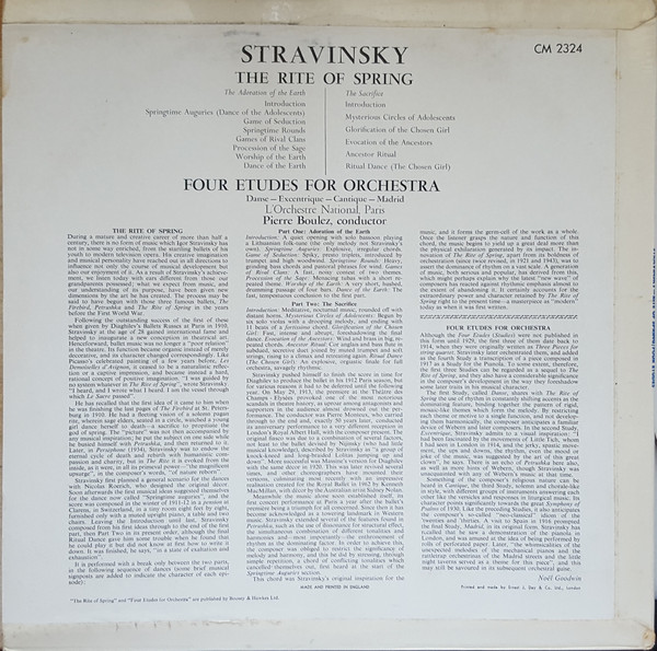 Stravinsky*, L'Orchestre National, Paris*