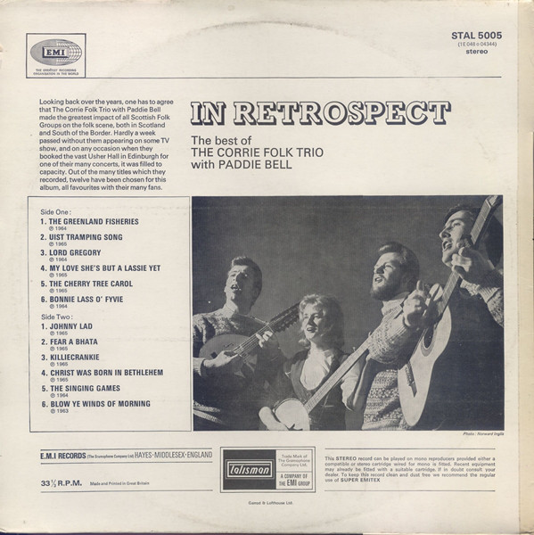 The Corrie Folk Trio With Paddie Bell - In Retrospect (LP, Comp, RE) 17851