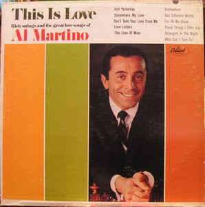 Al Martino - This Is Love (LP, Album, Mono) 16099