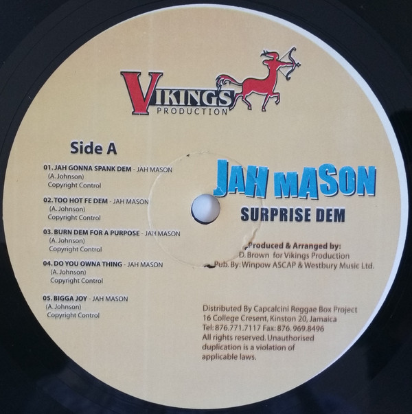 Jah Mason - Surprise Dem (LP, Album) (Mint (M))17666
