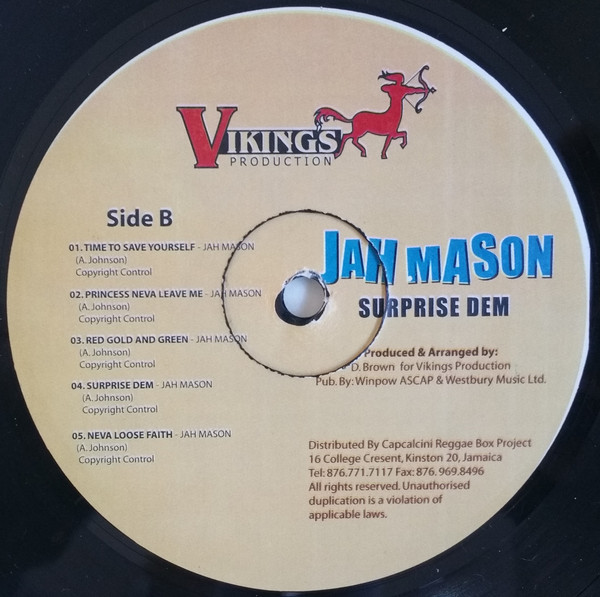 Jah Mason - Surprise Dem (LP, Album) (Mint (M))17667