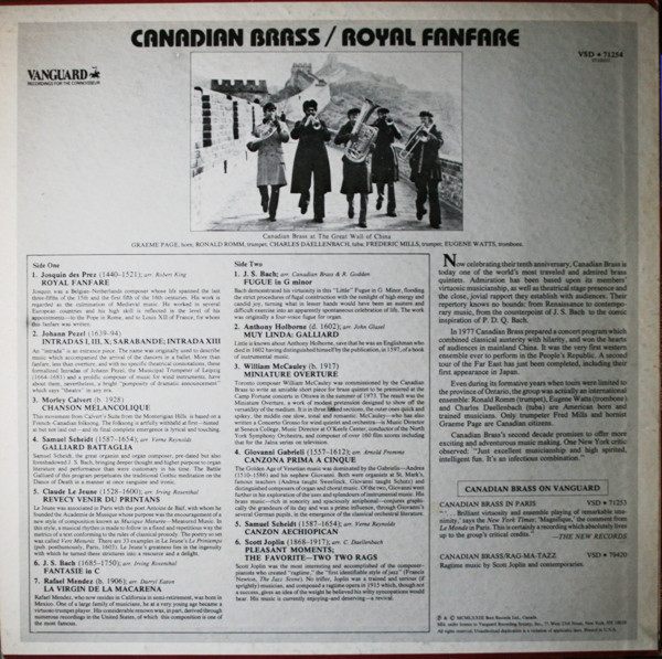 Canadian Brass* - Royal Fanfare (LP, Album) 16263