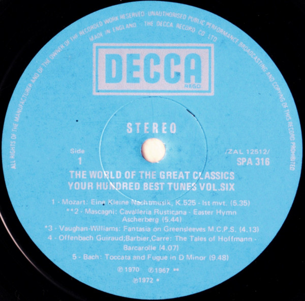Various - The World Of Your Hundred Best Tunes Vol. 6 (LP, Comp) 17988