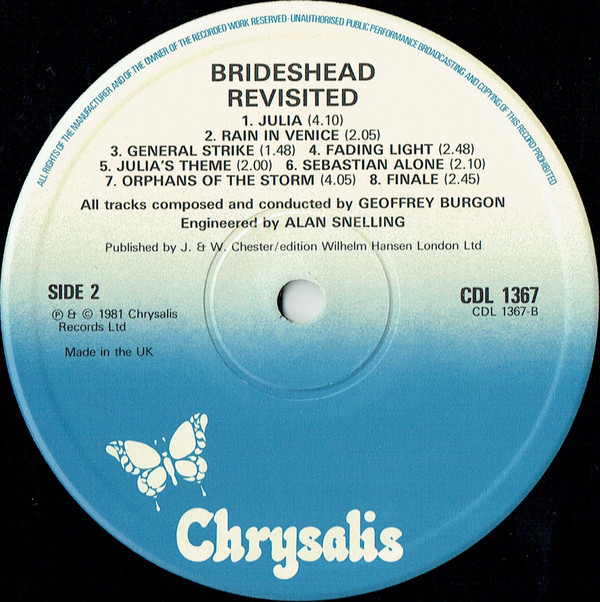 Geoffrey Burgon - Brideshead Revisited (LP, Album, Gat) 17527