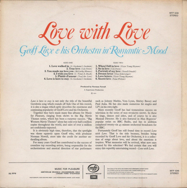 Geoff Love and His Orchestra - Love With Love (LP) 14876