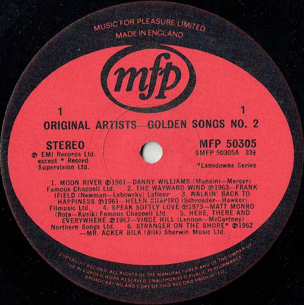 Various - Golden Songs No. 2 (LP, Comp) 17702