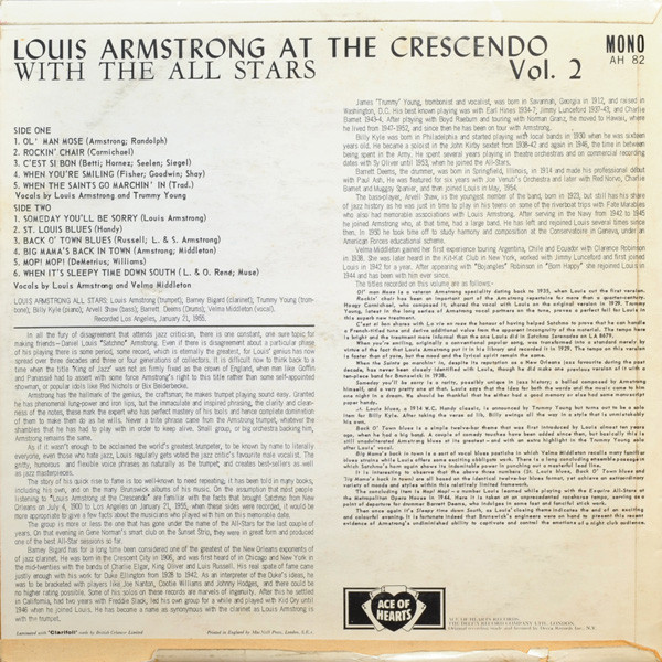 Louis Armstrong - At The Crescendo Vol. 2 (LP) 18206