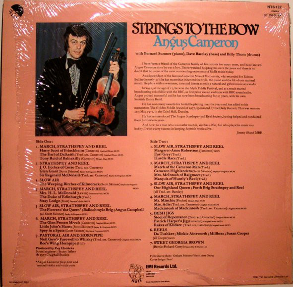 Angus Cameron - Strings To The Bow (LP, Album) 17808