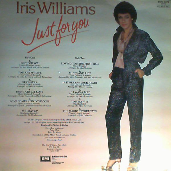 Iris Williams - Just For You (LP) 17479