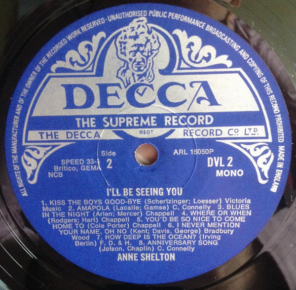 Anne Shelton - I'll Be Seeing You (LP, Comp, Mono) 18545