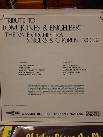Vale Orchestra, Chorus And Singers* - Tribute To Tom Jones And Engelbert - Vol. 2 (LP, Album) 15117