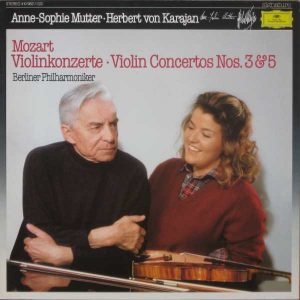 Wolfgang Amadeus Mozart - Berliner Philharmoniker, Herbert Von Karajan, Anne-Sophie Mutter - Violin Concertos Nos. 3 and 5 (LP, Album) 17754