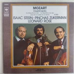 Mozart*, Isaac Stern, Pinchas Zukerman, Leonard Rose - Divertimento For String Trio In E-Flat, K. 563 (LP, Album, Gat) 17630