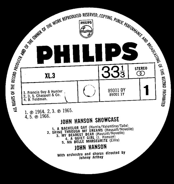 John Hanson (3) - Showcase (LP) 18027