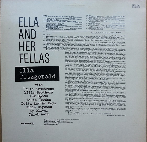 Ella Fitzgerald - Ella And Her Fellas (LP, Comp, RE) 18516