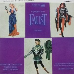Gounod*, Orchestre National De L'Op√©ra De Paris, Andr√© Cluytens, Ren√© Duclos, Barbier*, Carre* - Highlights From Faust (LP, Mono) 16311