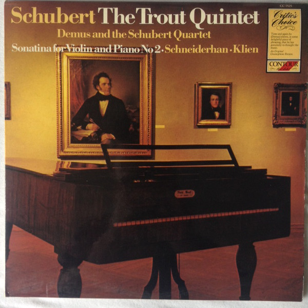 Schubert*, J√∂rg Demus ¬∑ Schubert Quartet*, Wolfgang Schneiderhan ¬∑ Walter Klien - The Trout Quintet / Sonatina For Violin And Piano No. 2 (LP, RE) 17742