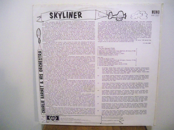 Charlie Barnet And His Orchestra - Skyliner (LP, Comp, Mono, RE) 18298