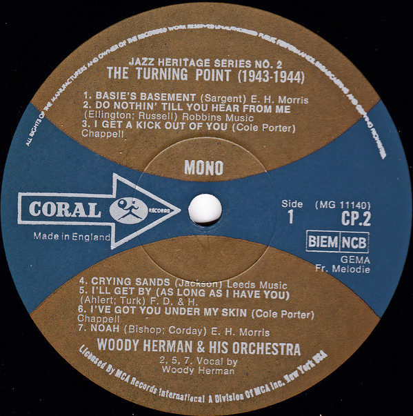 Woody Herman And His Orchestra - The Turning Point (1943 - 1944) (LP, Comp, Mono) 18134