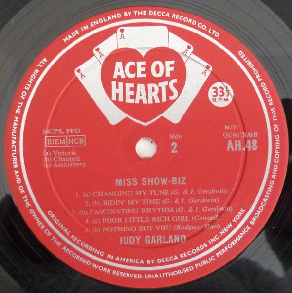 Judy Garland - Miss Show-Biz (LP, Album, Comp) 18468