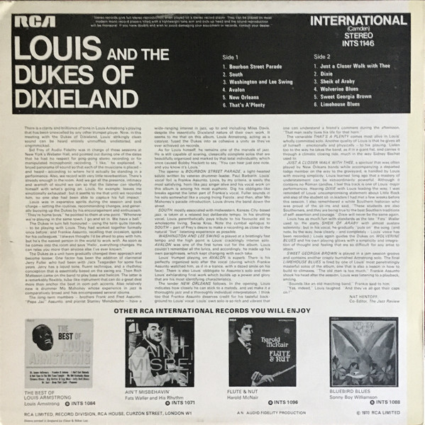 Louis* And The Dukes Of Dixieland - Louis And The Dukes Of Dixieland (LP, Album, RE) 18183