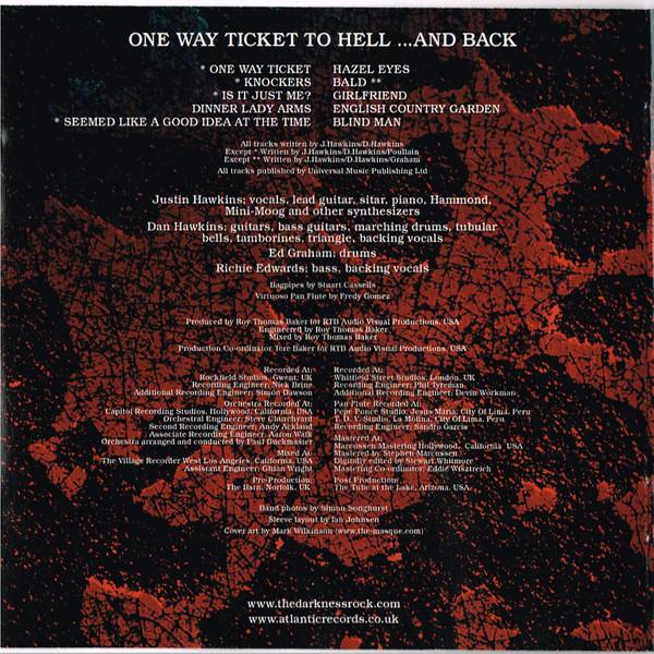 The Darkness - One Way Ticket To Hell ...And Back (CD, Album) 15803