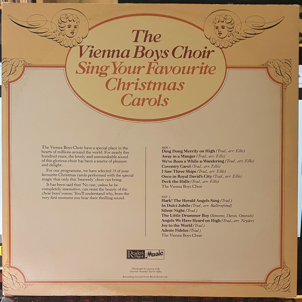 The Vienna Boys Choir* - Sing Your Favourite Christmas Carols (LP, Comp) 17497