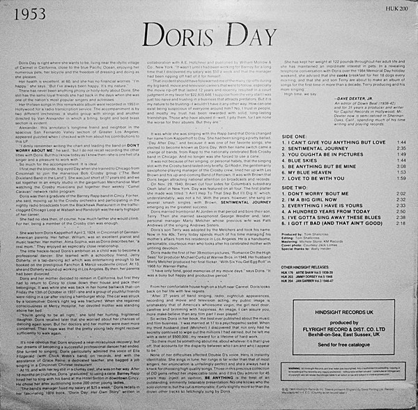 Doris Day - The Uncollected Doris Day - 1953 (LP, Comp) 18424