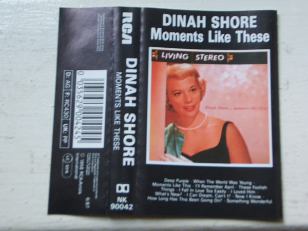 Dinah Shore - Moments Like These (Cass, Album, RE) 18588
