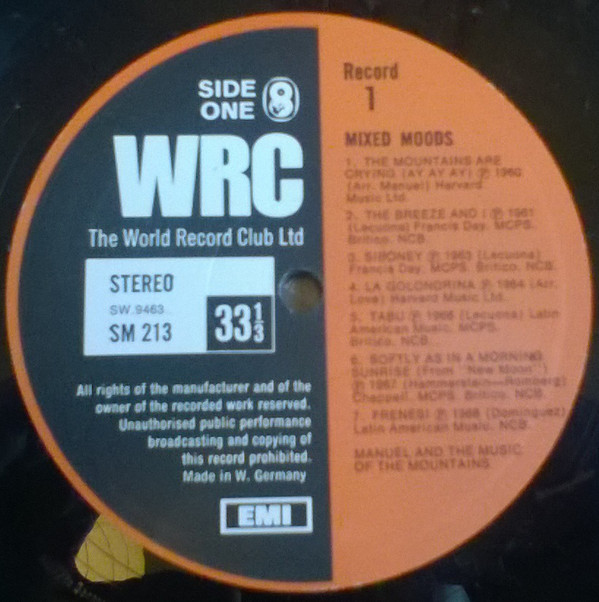 Various - The World Records Treasury Of Mixed Moods (Box + 6xLP, Album, Comp) 16227