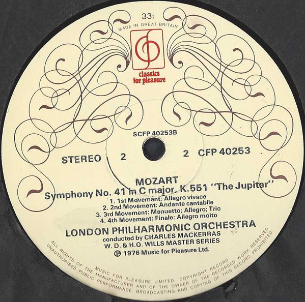 Mozart*, London Philharmonic Orchestra*, Charles Mackerras* - Symphony No. 40 In G Minor / Symphony No. 41 In C Major "The Jupiter" (LP) 17626