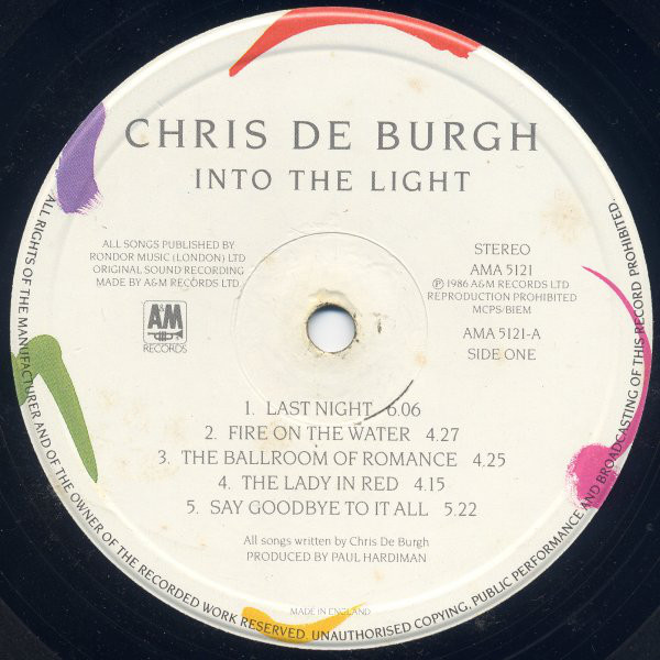 Chris de Burgh - Into The Light (LP, Album) 19479