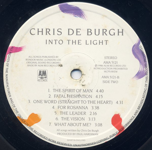 Chris de Burgh - Into The Light (LP, Album) 19480