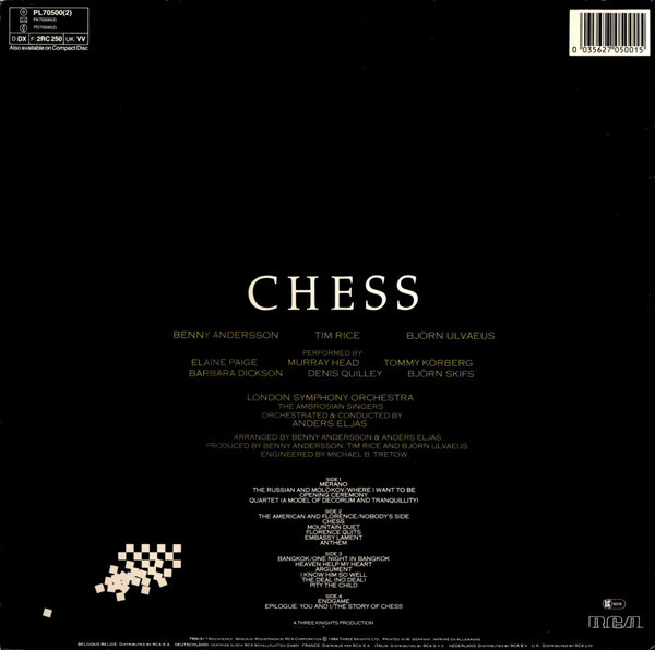 Benny Andersson, Tim Rice, Bj‚àö‚àÇrn Ulvaeus - Chess (2xLP, Album) 25975