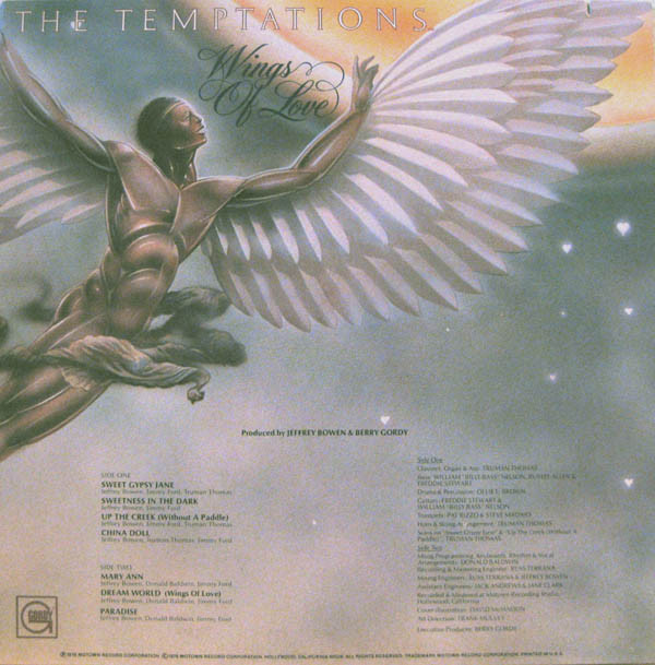 The Temptations - Wings Of Love (LP, Album) 19105